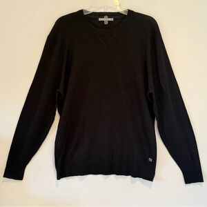 Smartwool Sweater Mens Large Black Merino Wool Crewneck Pullover Lightweight